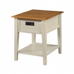 QT2024-Quinton End Table w/ USB Power Outlet